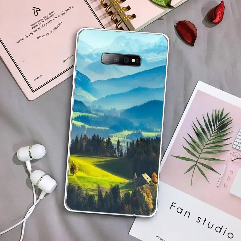 

Phone Case Transparent For Samsung Galaxy S A 5 7 8 9 2015 20 edge plus 10 e lite 2019 fruit flower painting animal art pattern