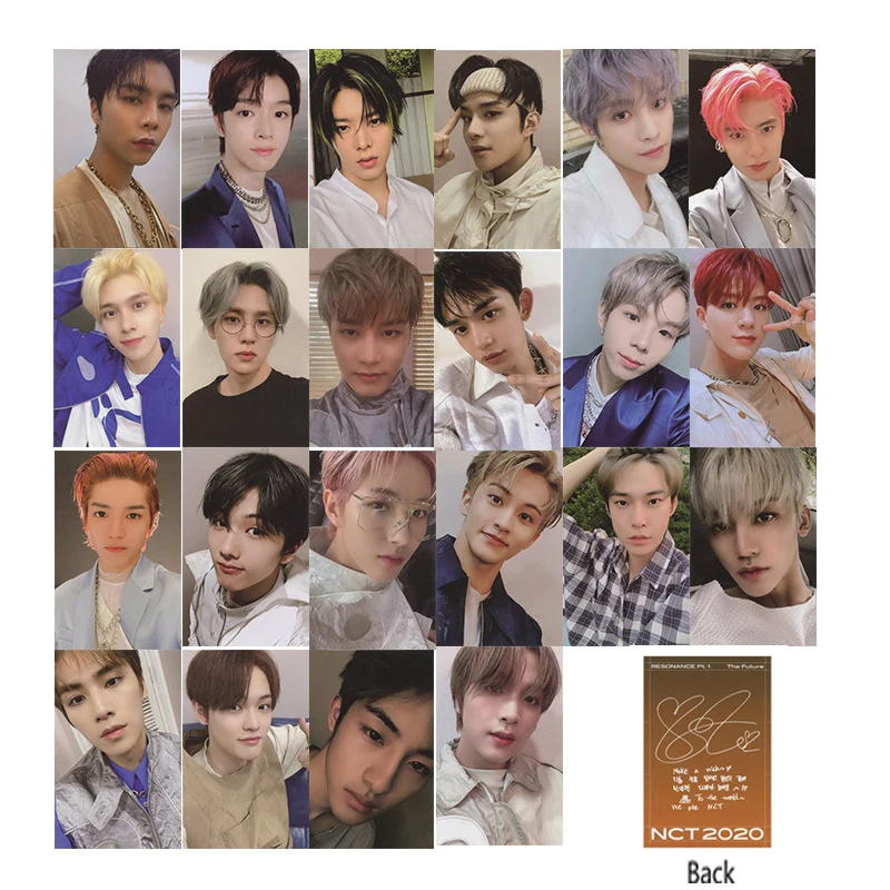 22 шт./компл. Kpop NCT Photocards 2020 новый альбом резонанс Pt. 1 Фотокарта HD Печатные Фото