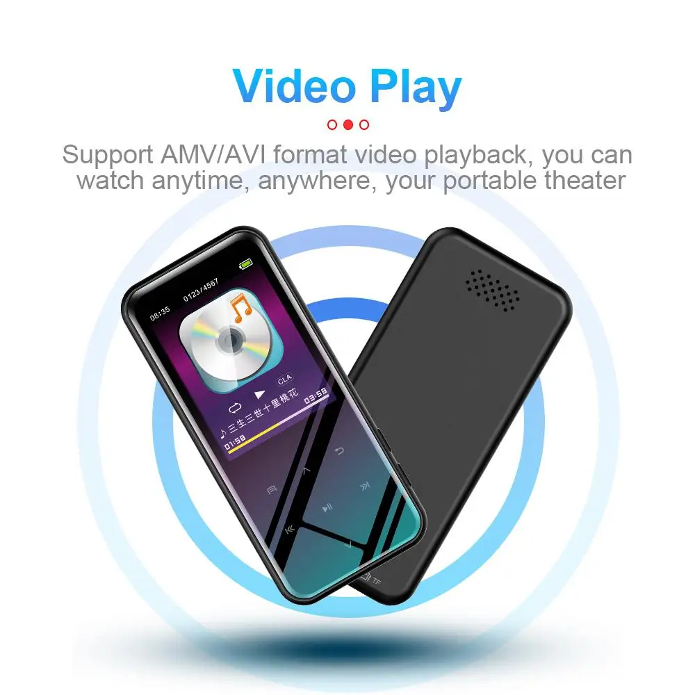 

8/16/32GB Блютуз Портативный MP3 плеер HIFI спортивные музыкальные колонки MP3 Media Player FM радио Регистраторы для студентов Обучение английскому языку...