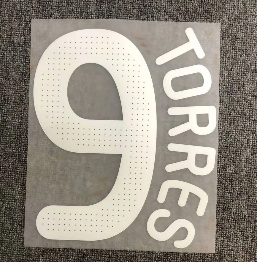 

2008 2010 #9 Torres Nameset Printing Name Number Iron on Heat Transfer Patches