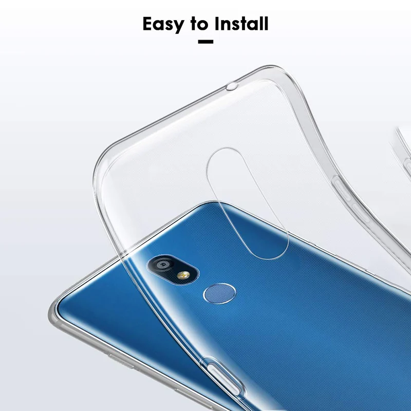Силиконовый защитный чехол для LG K40/K12 Plus/X4 2019 мягкий ТПУ Прозрачный задней панели