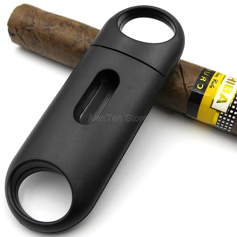 COHIBA брендовые пластиковые v-образные сигары резак острые сигареты резка металла нержавеющая сталь лезвия гаджеты сигары