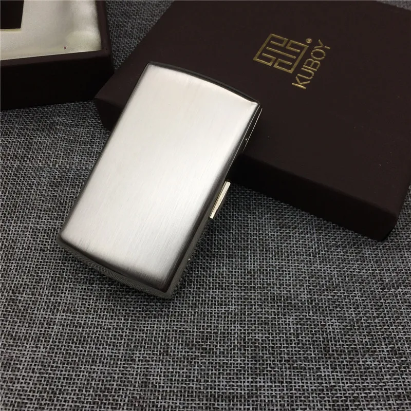 

High Quality Stainless Steel Small Vintage Cigarette Case For 12 Regular Size Cigarettes Boxes Smoking Accessory With Gift Boxes