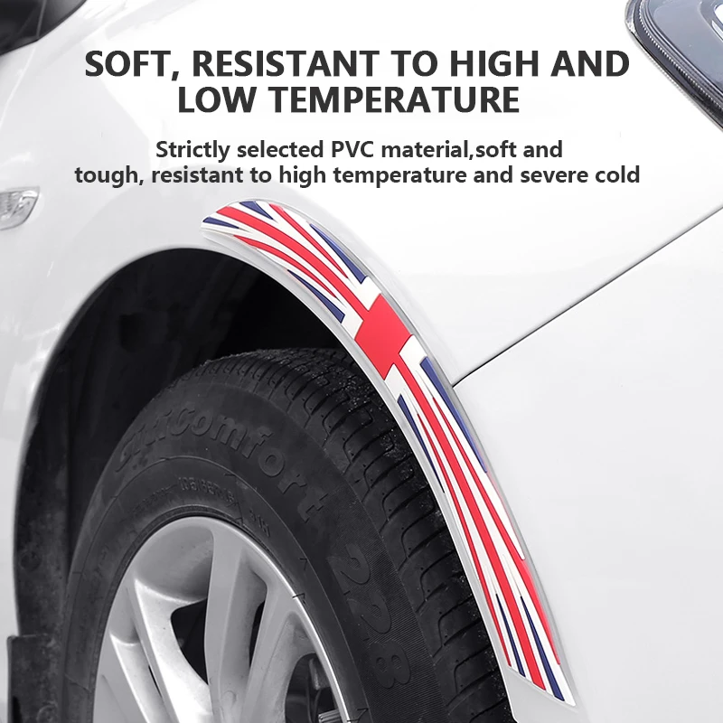 Защитные полоски для бровей 2/4 шт. резиновые наклейки против царапин свода колеса