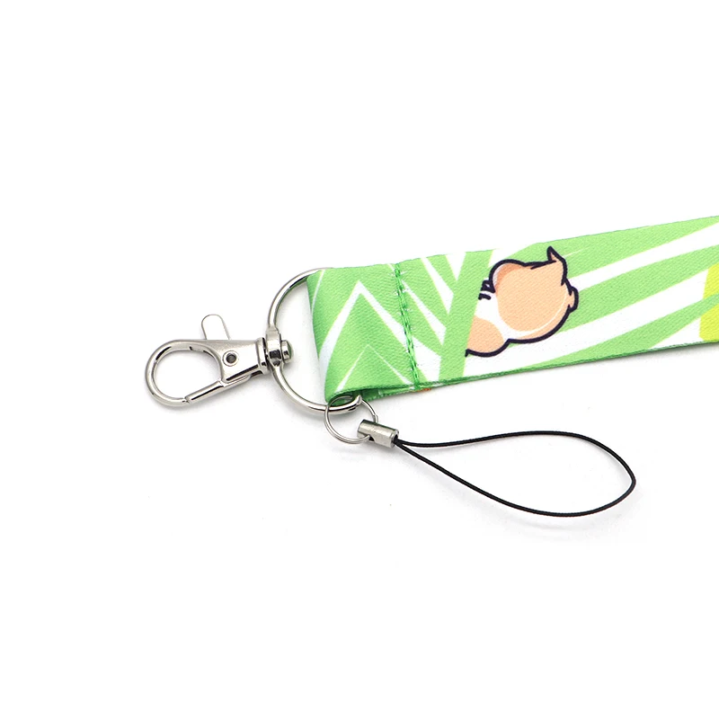 Мультфильм корги собака ленточный ремешок для брелка ID карты пройти мобильный