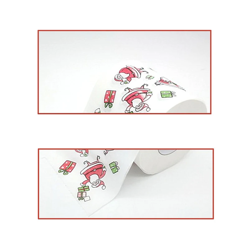 Рождественская рулонная бумага с принтом Санта-Клауса и лося новинка Лидер