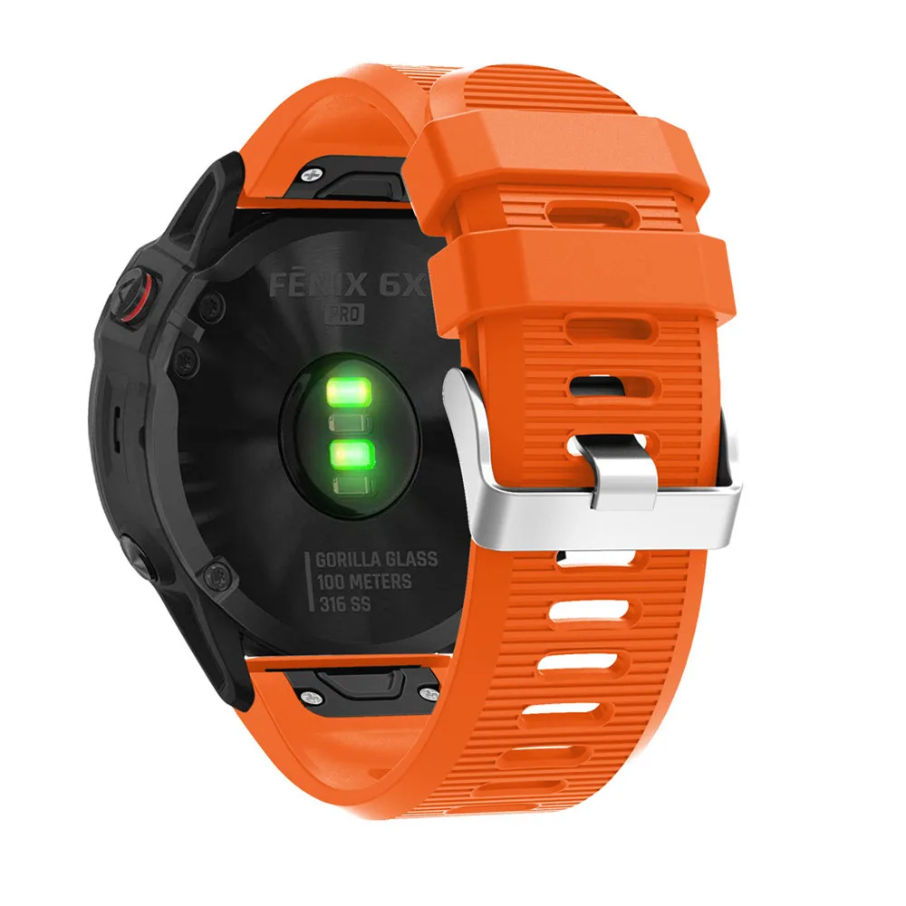 26 22 20 мм ремешок для часов Garmin Fenix 5 5X 5s 3 HR для Fenix 6X6 6S Pro Watch Quick Release силиконовый ремешок Easyfit