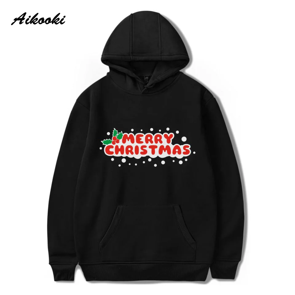 

Happy Christmas Hip Hop Sweatshirts Men/women Pullovers Hooded Young People Leisure Coat Popular Hoodie Peculiar Merry Christmas