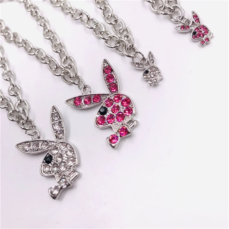 Ожерелье женское из нержавеющей стали с подвеской в виде кролика | Украшения и