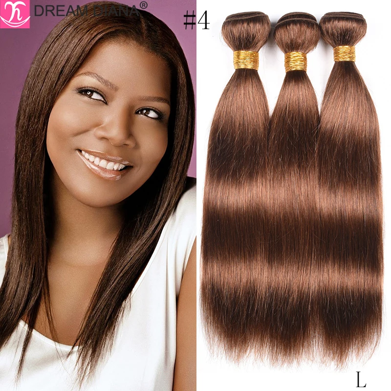 Ed Straight Hair Bundles Blond Colored Remy Brazilian Hair 3 Bundles #2 4 27 30 33 99j 100% Human Hair
