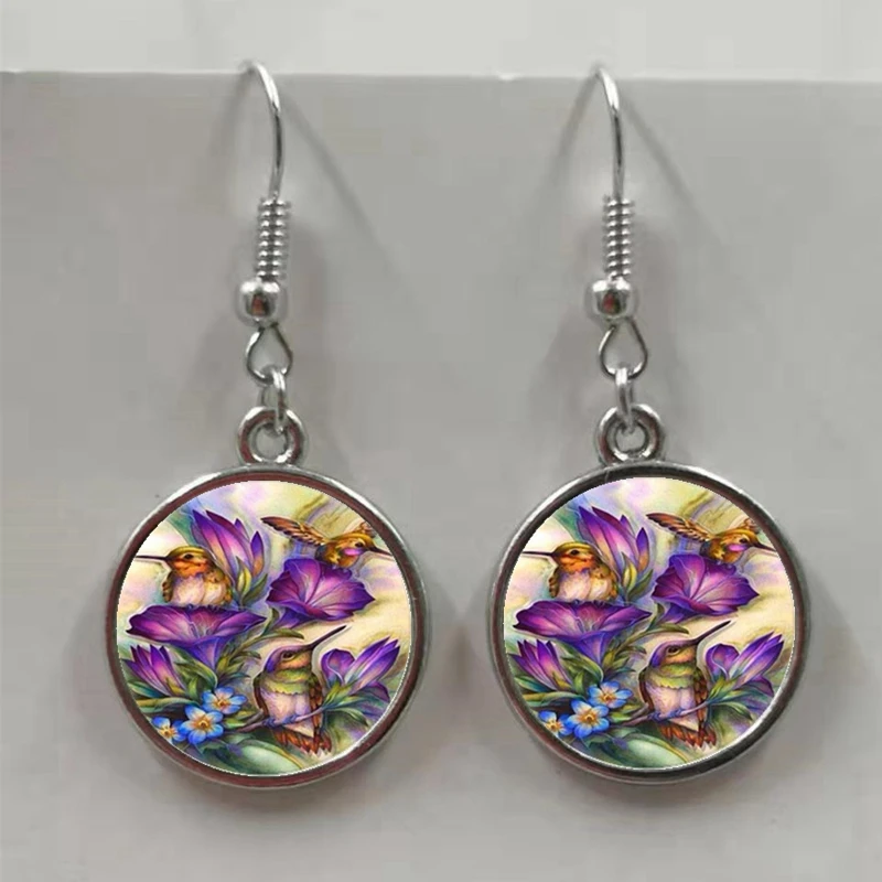 Женские винтажные серьги гвоздики в виде птиц|Серьги-гвоздики| |