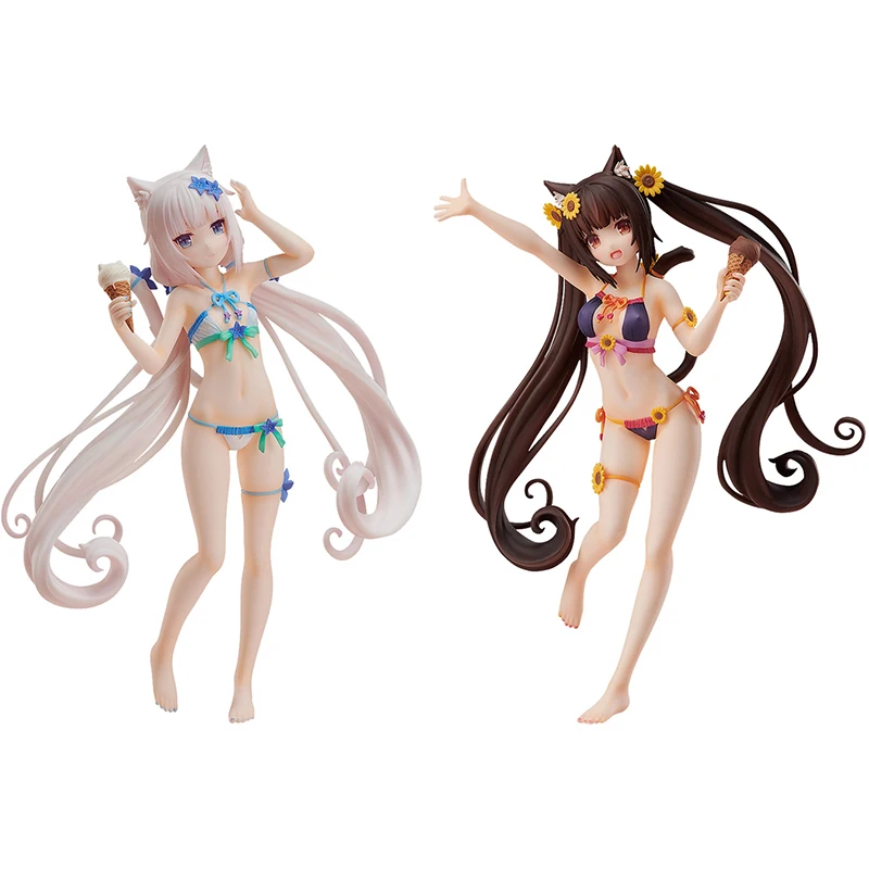 

Freeing Nekopara Chocola Vanilla Swimsuit Ver. PVC Action Figure Anime Sexy Girl Figure Toys Collectible Doll Gift