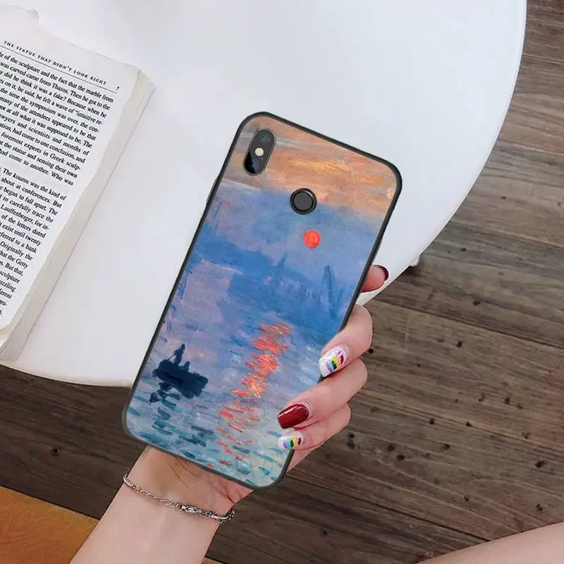 

Monet Garden Lotus Phone Cases For Xiaomi Redmi note 7 8 9 t k30 max3 9 s 10 pro lite