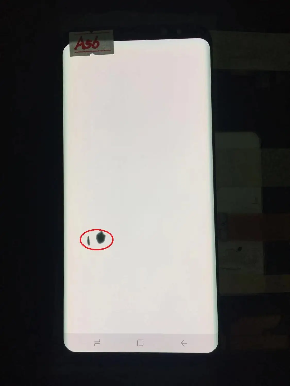 NO.A56 Black Frame Original AMOLED with frame for Samsung Galaxy S8+ PLUS G955A G955U G955F G955V LCD display touch screen assembly with dots - Цвет: NO.A56 Black Frame
