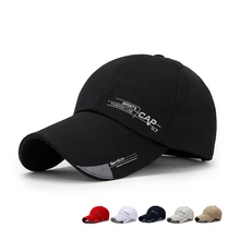 2021 New Sports Baseball Cap Mens Hat Outdoor Fishing Riding Sun Hat Fashion Long Visor Brim Leisure Sun Protection Headwear
