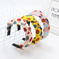 polka dot scrunchies turban top knotted elastic hairband hair accessories for girls no slip stay head band hair band for women
