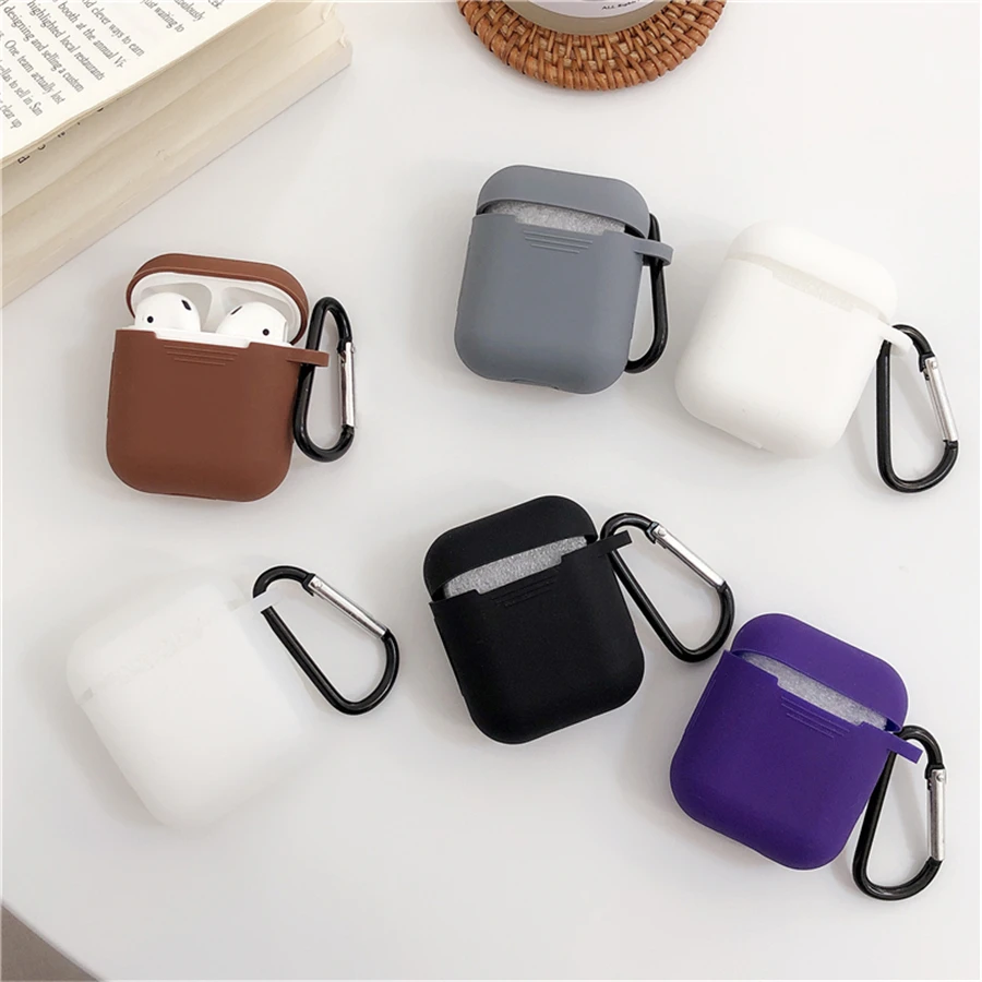 Силиконовый ТПУ Bluetooth беспроводной Чехол для наушников Защитный чехол AirPods кожи
