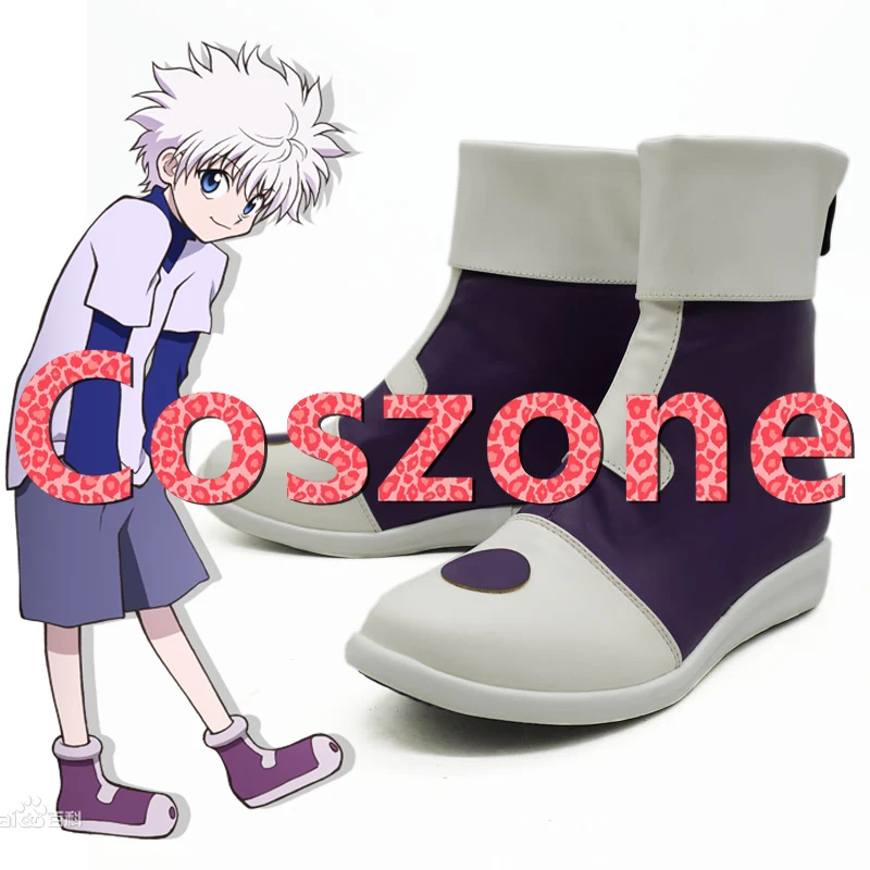 Ботинки для косплея Hunter X Killua Zoldyck Аксессуары костюма Хэллоуина карнавала |