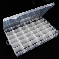36 grids compartment plastic storage box jewelry earring bead screw holder case display organizer container