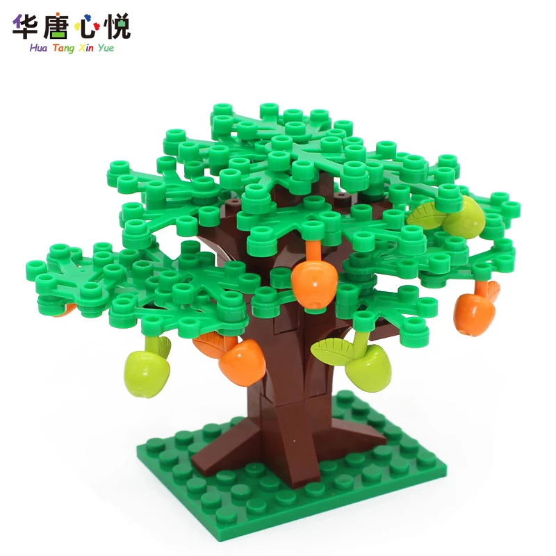 

Creative Plant Series Apple Tree Decoration Orchard Building Blocks Assembly Toy Kids Gift Educational Toys Friends Girl Garden