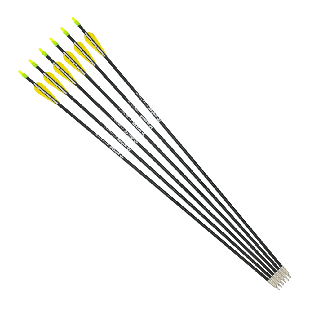 31 дюймы стекловолокно стрелка позвоночника 700 Диаметр 7 мм для изогнутый лук