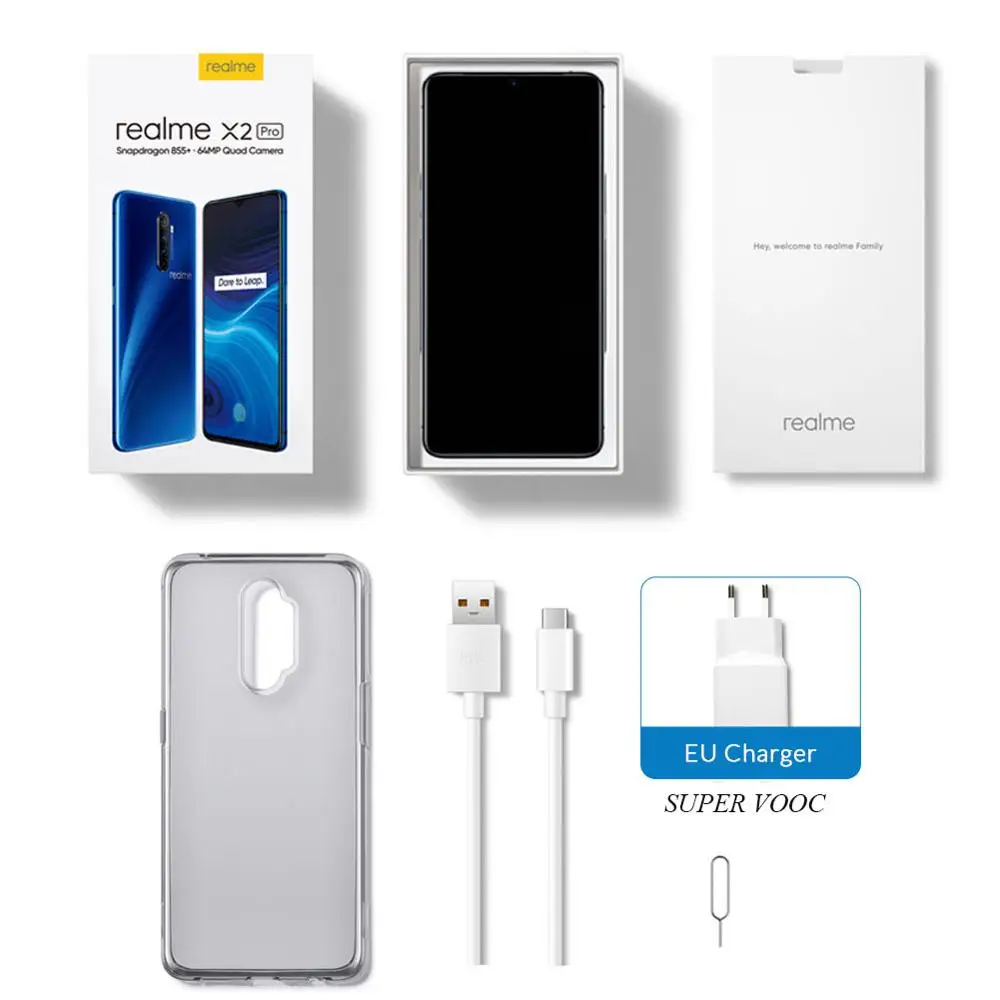 Realme X2 Pro 8 Гб 128 ГБ 6 5 дюймов мобильный телефон Snapdragon 855 Plus 64 мп Quad Camera NFC Смартфон OPPO