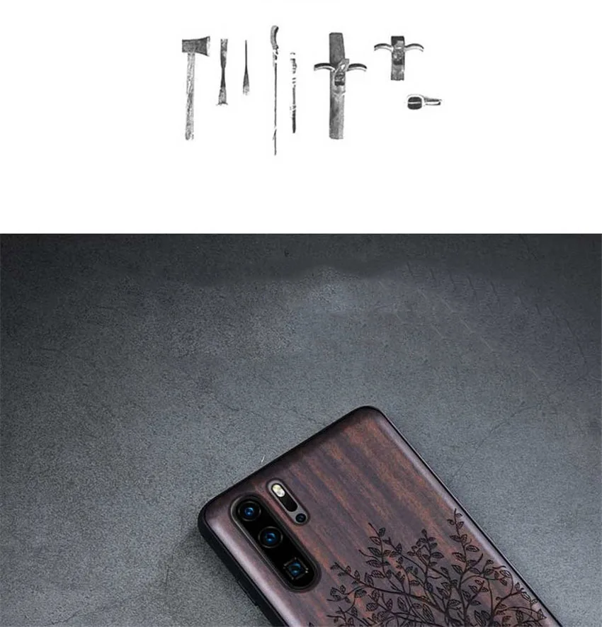 Boogic для huawei P30 чехол huawei P30 Pro черное дерево чехол для huawei P30 Pro защитный чехол