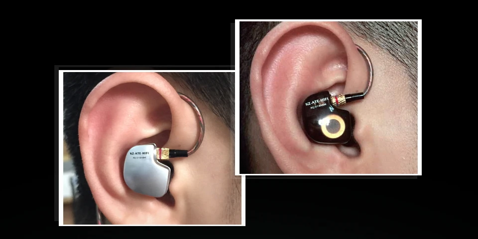 KZ ATE ATR HD9 Динамический драйвер HiFi спортивные наушники с микрофоном в ухо наушники