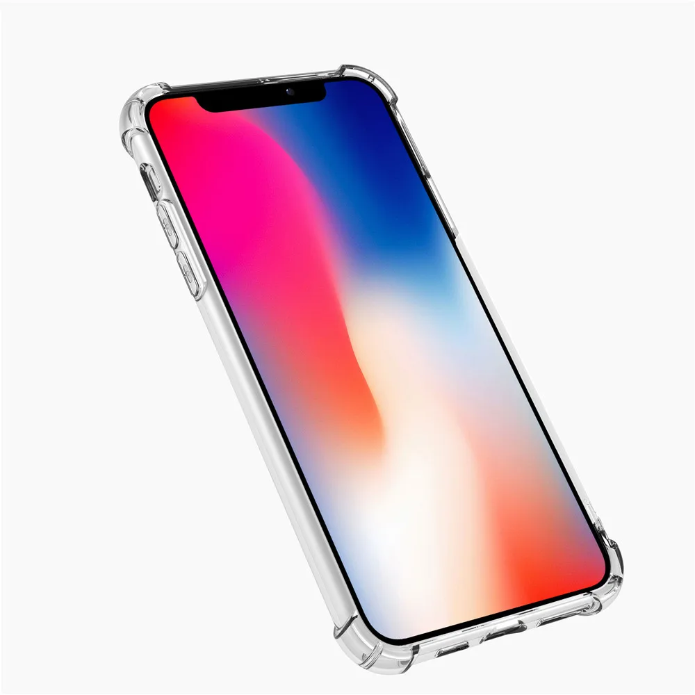 

Clear Transparent Shockproof Phone Case For Samsung S10 S9 Plus S10E Note 8 9 10 For iPhone 11 Pro Max X XR XS 7 8 Soft Cover