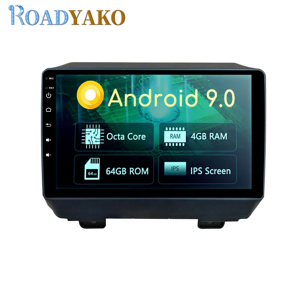 

Автомобильная Мультимедийная система, 9 дюймов, Android, GPS, для JEEP Wrangler 2018-2019, стерео, автомобильное радио, видеоплеер, 2 Din, Авторадио