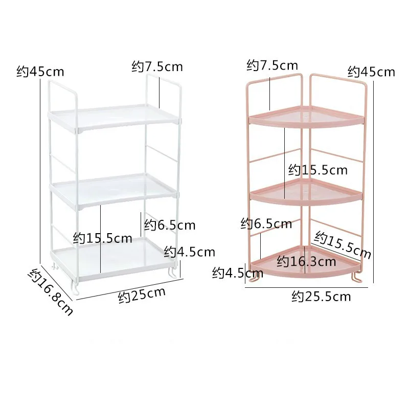 

Bathroom iron racks floor wash basin shower gel shelf bathroom toilet multi-layer storage rack WF8131130