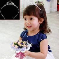 tiara wedding flower girls kids crystal rhinestone prom party crown headband princess headpieces