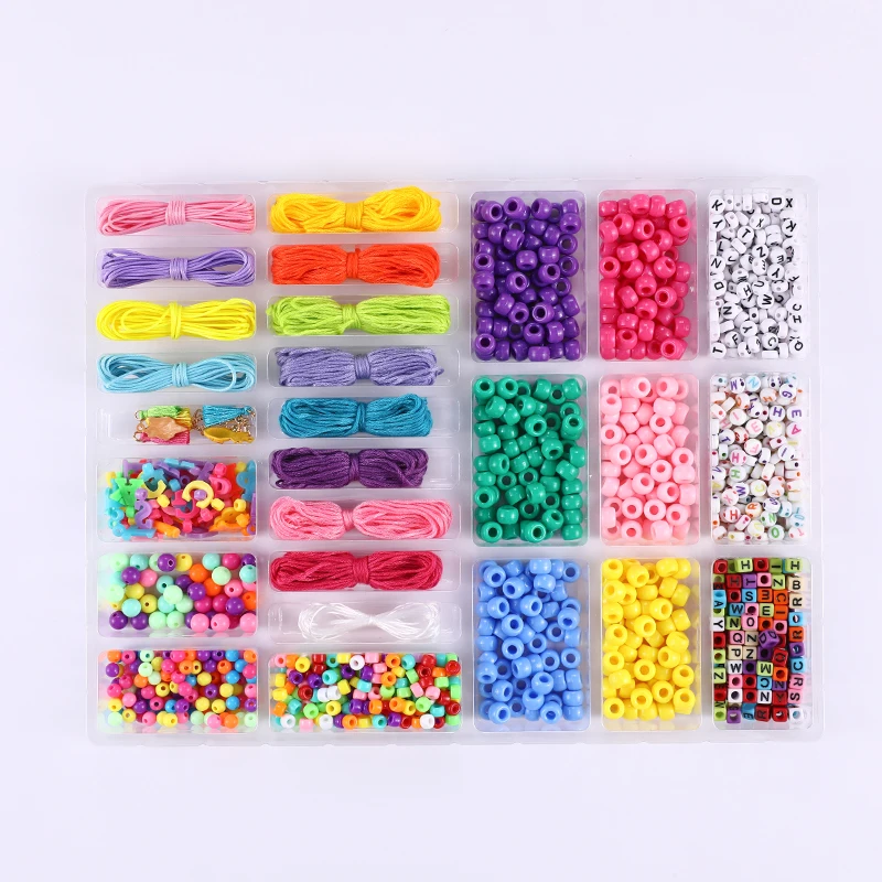 

Colorful Letter Beads For Jewelry Making Acrylic Beads with Rolls Creative Handmade DIY Jewelry Sets Accessories Wholesale Trend