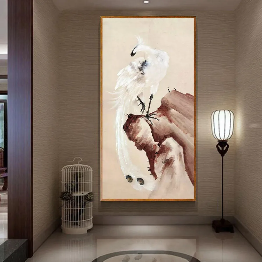 Картины "Раскрась по номерам" Китайские чернильные картины Известные картины с фазанами, фениксами, орлами, павлинами и львами на стену.