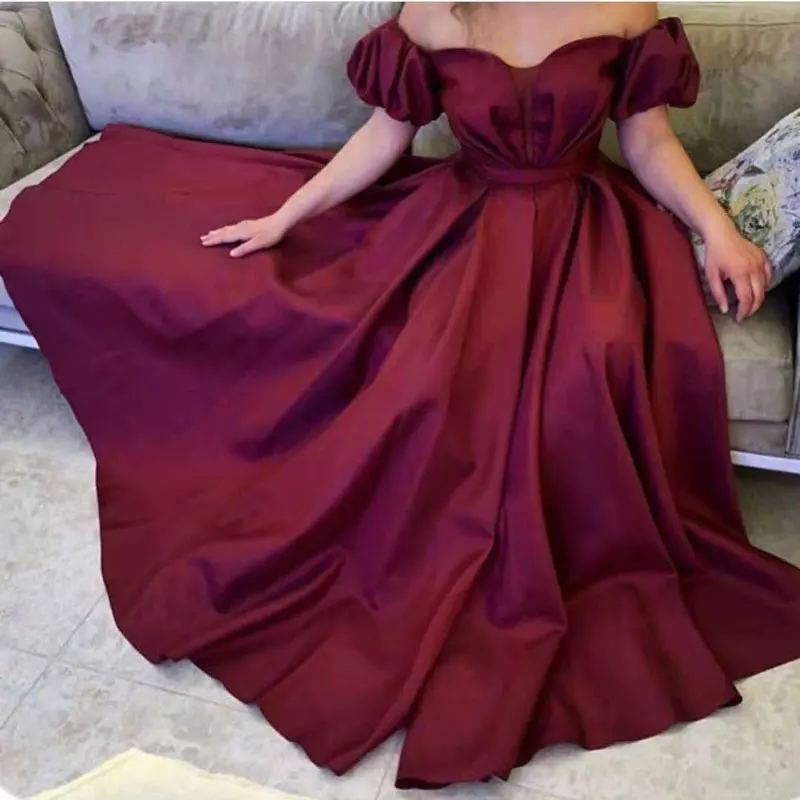 Пышные плиссированные платья с рукавами для выпускного вечера платье вечеринки