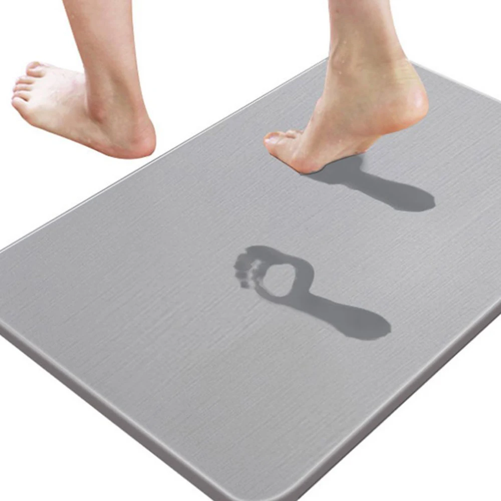 Противоскользящий Быстросохнущий коврик для ванной с диатомом