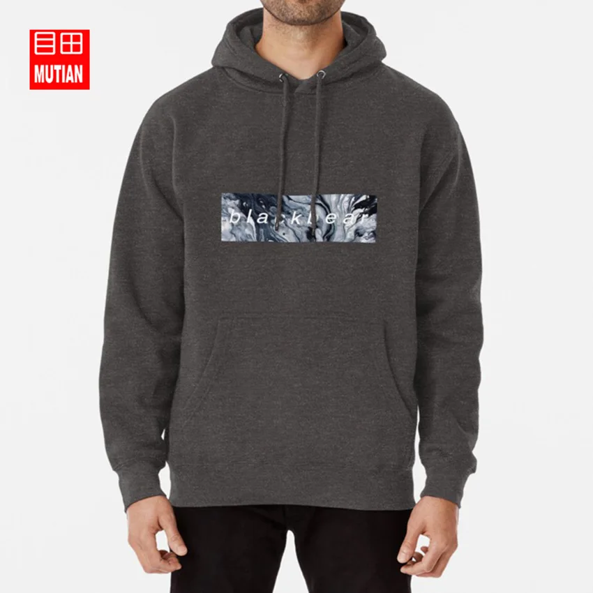 darkgrey-hoodie Blackbear/худи с мраморным рисунком; толстовки с черным медведем; blackbear idgf; помощь наркоман; Музыкальный артист - Цвет: darkgrey-hoodie