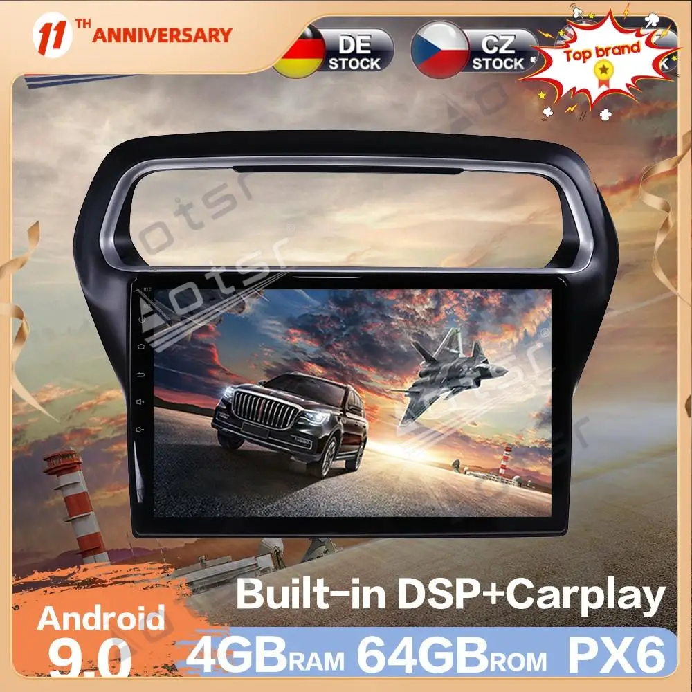

Aotsr 9 дюймов Android 9,0 автомобильное радио GPS-навигация DSP для Ford Escort 2015 2016-2018 автомобильное стерео видео мультимедийный DVD плеер