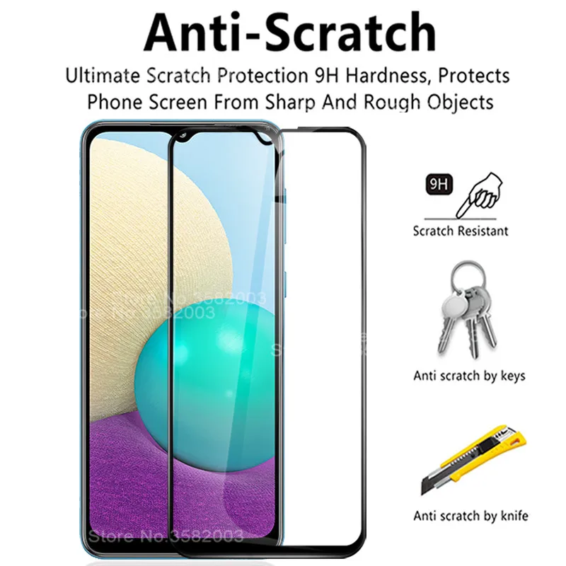 Защитная пленка на весь экран для Samsung Galaxy A02 6 5 '&#x272021 sm-a022f/ds стеклянная A 02