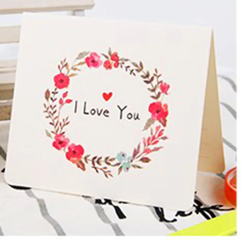 10 шт. конверт бумажная открытка мультяшная мини поздравительная спасибо День