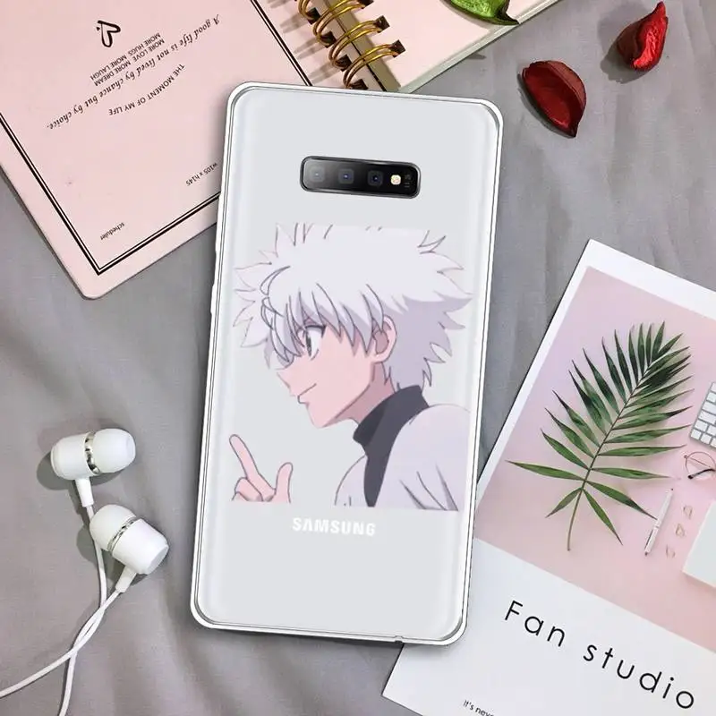 

Anime Hunter X Hunter fundas Phone Case Transparent For Samsung Galaxy S A 5 7 8 9 2015 20 edge plus 10 e lite 2019