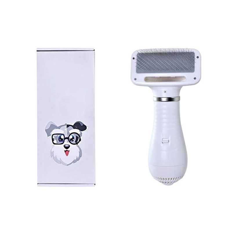

Portable Pet Hair Dryer And Comb Household Grooming Hair Dryer With Slicker Brush Portable Pet Grooming Tool Grooming Dryer
