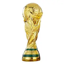 Big Size Golden Color World Cup Football Champion Souvenir Mascot 35CM Height World Cup Toy