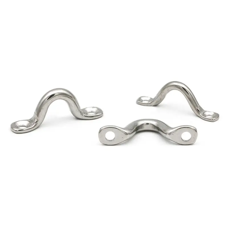 

MOLE 10PCS M5 304 Stainless Steel Pad Eye Strap for Boat Door Handle Pull Door Hardware Knob Handle