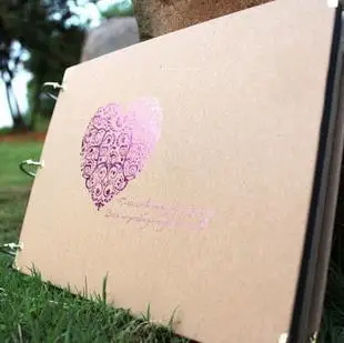 10 дюймовый альбом сделай сам скрапбукинг серия сердец крафт бумага фотоальбомы