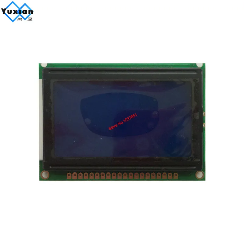 LCM12864D V1.0 12864 Синий 3 В Белый ЖК дисплей 75x52 7 см 5 в S6B0107 половина или полное отверстие