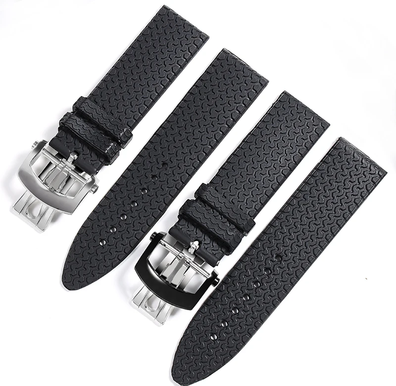 Ремешок силиконовый для часов резиновый водонепроницаемый спортивный браслет с