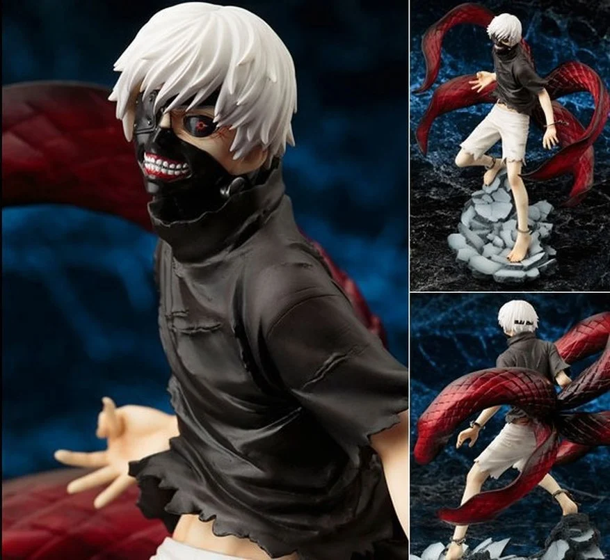 

25CM Anime Tokyo Ghoul Figure Kaneki Ken Touka Kirishima PVC Action Figure Kaneki Ken Awakening Figurine Generation of Dark