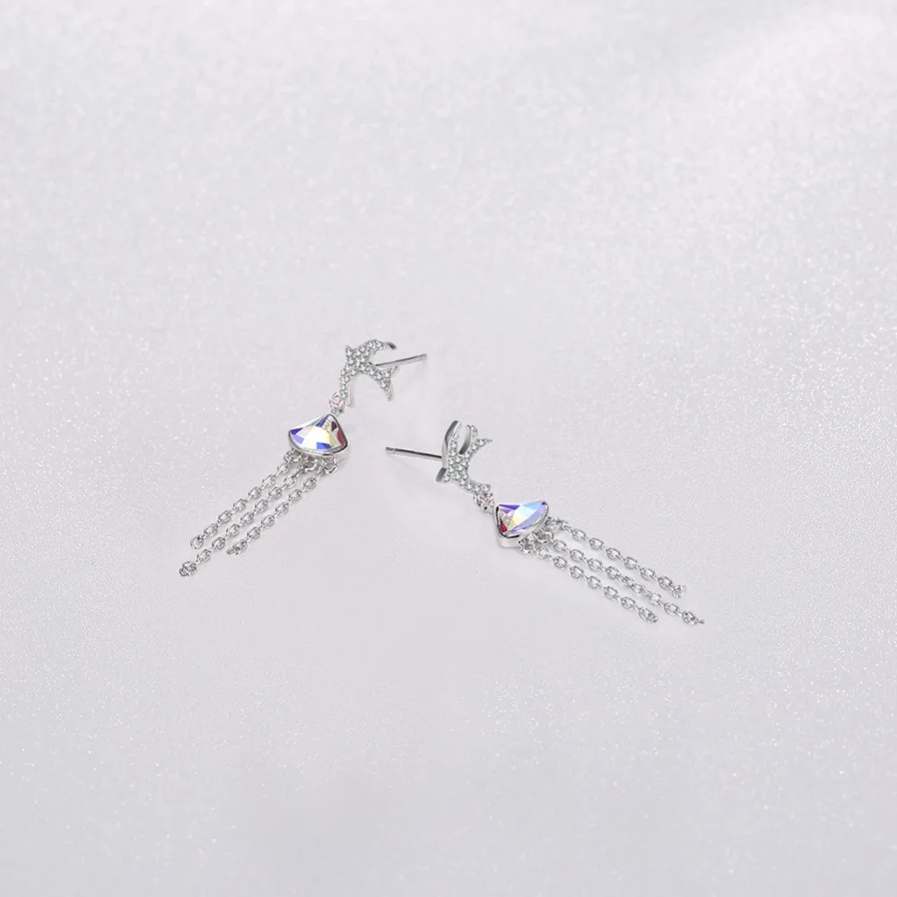 

TE301 Fashion 925 Sterling Silver earring lovely For Women Engagement Wedding Jewelry