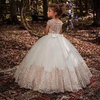 lace flower girls dresses for wedding first communion dresses party prom princess gown pageant dresses